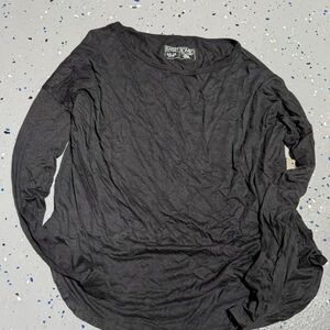 Sweet Romeo Black Long Sleeve Lightweight Tee NWT Sz XS